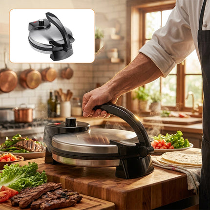 Tortilla Maker Machine, 10 Inch Electric Tortilla Maker with Nonstick Plates