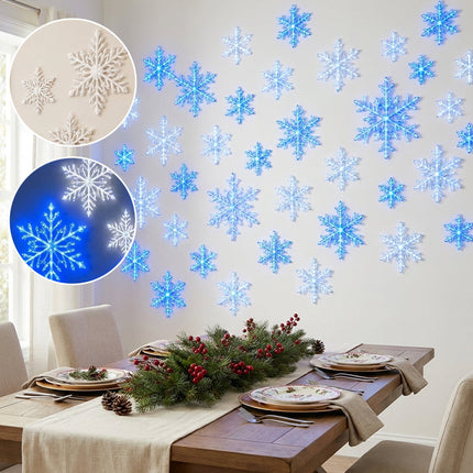 Snowflake Lights, Christmas Wall Decor – image 4