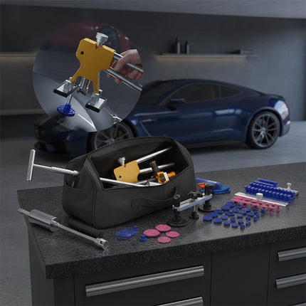 Paintless Dent Repair Kit, 83 Piece Car Dent Puller with Slide Hammer and Glue Gun – image 10