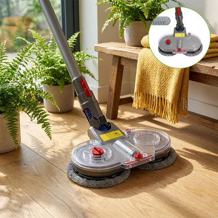 Electric Spinning Mop Head for Dyson V6 V7 V8 V10 V11, Vacuum Mop Attachment for Hard Floors with 6 Washable Pads – image 16