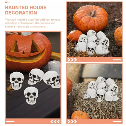 Halloween Decorations Skeleton Skulls Set of 10, Halloween Party Decorations