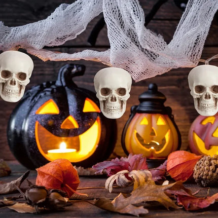 Halloween Decorations Skeleton Skulls Set of 10, Mini Skeleton Decor for Table – image 4