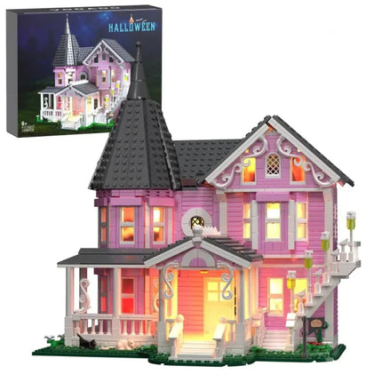 Halloween Building Block Set with Lights, 1349 Piece Light Up Building Blocks – image 5