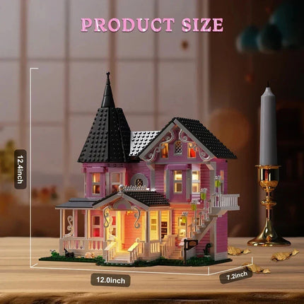 Halloween Building Block Set with Lights, Construction Toy