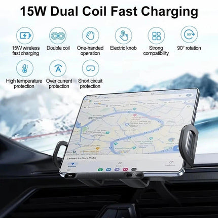 Car Phone Holder with Wireless Car Charger