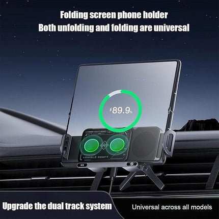 Car Phone Holder with Wireless Car Charger, Auto Clamping Suction Cup Phone Mount for Car Vent and Dashboard – image 4