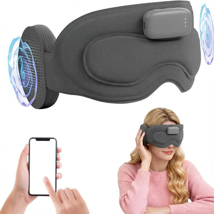 Sleep Masks with Bluetooth Sleep Headphones, 3D Contoured Eye Mask for Side Sleepers, Cooling Eye Mask
