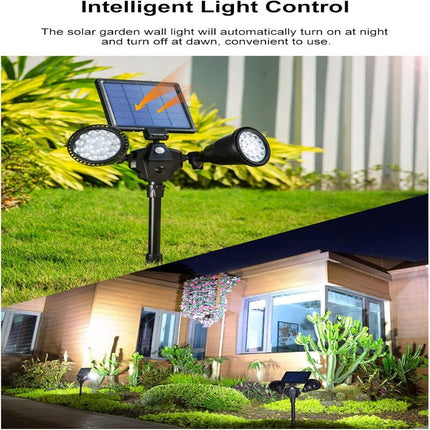 Solar Outdoor Spotlight with Motion Sensor, Outdoor Motion Sensor Light for Yard