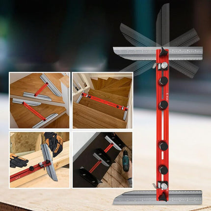 Contour Gauge, Angle Finder Tool and Stair Tread Template