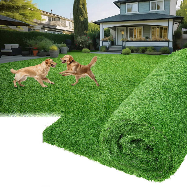 Artificial Grass for Patio, Fake Grass Turf Roll for Balcony, Artificial Turf Grass Carpet for Outdoor Lawn