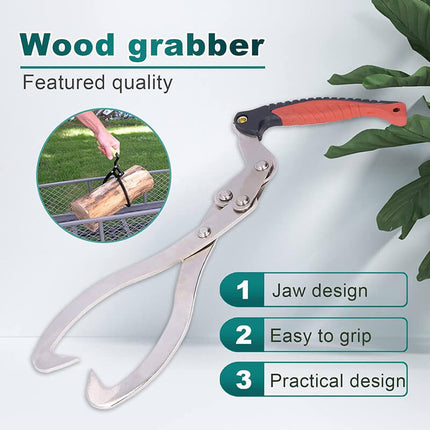 Log Tongs with Ergonomic Handle, Steel Log Lifter – image 4