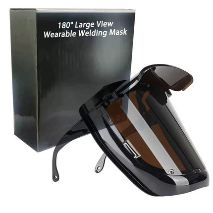 Welding Mask Wearable with 180 Degree Large View, Lightweight Welding Helmet for Arc Welding, Welder Mask for Sparks