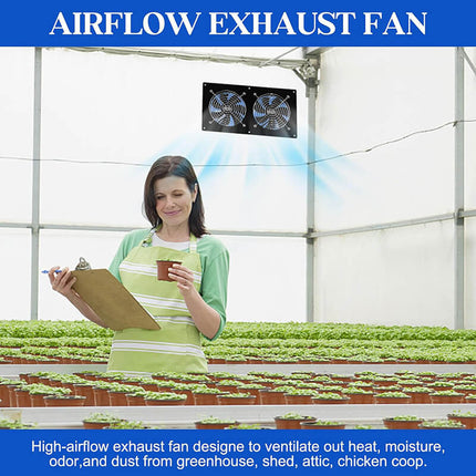Solar Exhaust Fan for Shed and Greenhouse, Solar Ventilation Fan with 25W Panel – image 5