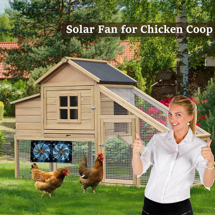Solar Exhaust Fan for Shed and Greenhouse, Solar Attic Fan for Chicken Coop – image 6