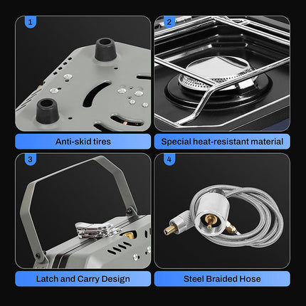 Camping Stove 2 Burner Foldable – image 10