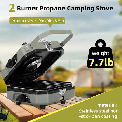 Camping Stove 2 Burner Foldable – image 4