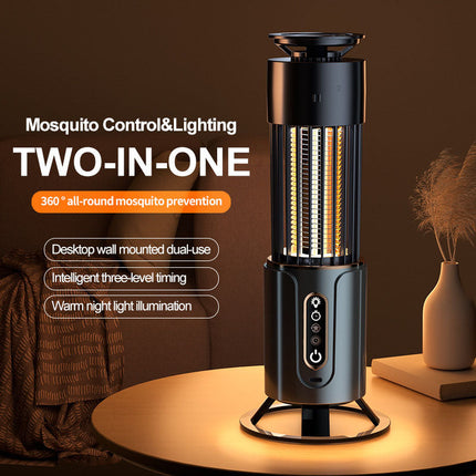 Mosquito Killer Lamp Indoor, Rechargeable Mosquito Trap with UV Bug Light