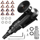 Deburring Tool Pneumatic Air Tools, 2 in 1 Mini Chamfering Tool with R and C Blades, Metalworking Tool for Burr Removal