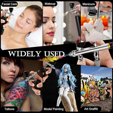 Airbrush Kit Cordless, Handheld Airbrush Compressor Kit for Models and Cakes