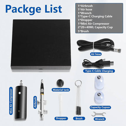 Airbrush Kit Cordless, Handheld Airbrush Compressor Kit for Models and Cakes – image 10
