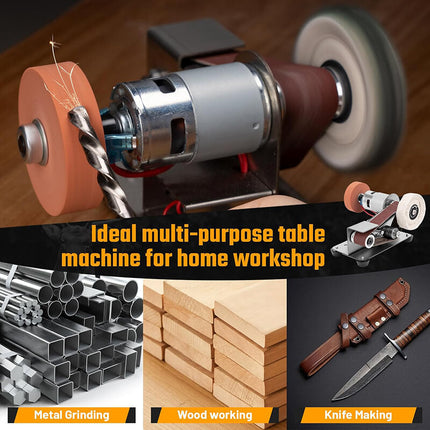 Electric Mini Belt Sander, Electric Knife Sharpener for Kitchen Blades