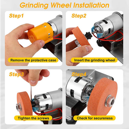 Electric Mini Belt Sander, Electric Knife Sharpener for Kitchen Blades – image 6