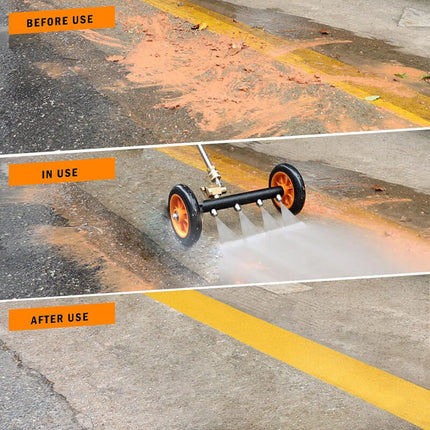 Pressure Washer Surface Cleaner with Water Broom, Car Undercarriage Cleaner – image 5