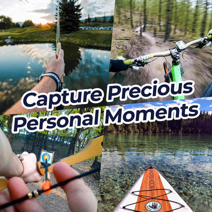 Waterproof Action Camera 4K, Mini Camera with Magnetic Clip for POV Video