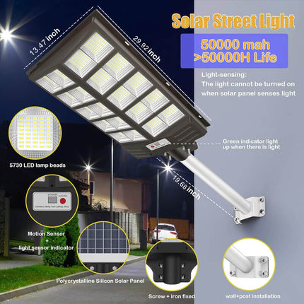 Outdoor Solar Lights with Remote, Solar Street Light Dusk to Dawn – image 5
