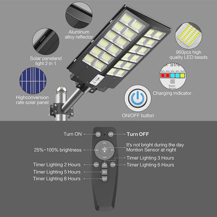 Outdoor Solar Lights with Remote, Motion Sensor Solar Flood Light for Yard – image 4