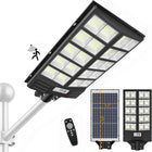 Outdoor Solar Lights with Remote, Solar Street Light Dusk to Dawn, Motion Sensor Solar Flood Light for Yard