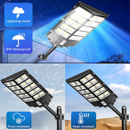Solar Street Light Dusk to Dawn, Motion Sensor Solar Flood Light for Yard – image 6