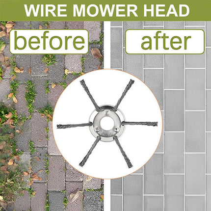 Weed Eater Head with Steel Wire, Universal Trimmer Head for Moss and Weeds – image 5