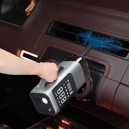 Portable Jump Starter with Air Compressor, Car Vacuum Cleaner