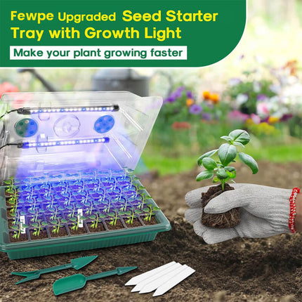Seed Starter Kit with Humidity Dome, 80 Cell Seed Starting Tray