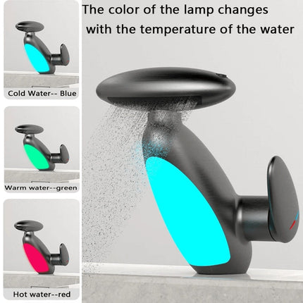 Bathroom Faucets with LED Light, Pull Out Kitchen Faucet with Sprayer – image 4