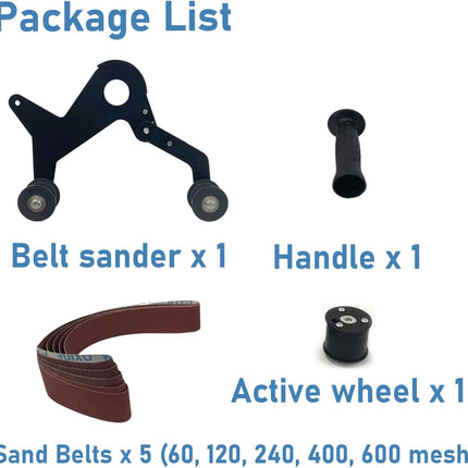Belt Sander Attachment for Angle Grinder, Rust Removal Tool