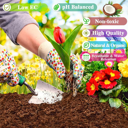 Coconut Coir Bricks for Plants, Soil Conditioner for Hydroponic Growing Medium – image 5