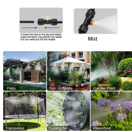 Water Mister for Garden, Misting System for Patio and Outdoor Cooling – image 6