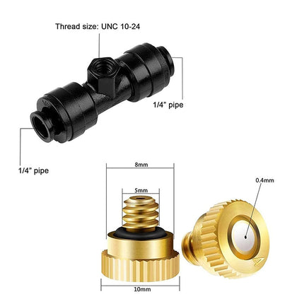 Misting System for Patio and Outdoor Cooling, DIY Misting System with Brass Misting Nozzles – image 8