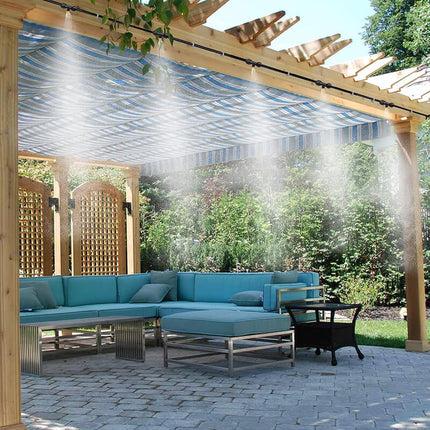 Misting System for Patio and Outdoor Cooling, DIY Misting System with Brass Misting Nozzles
