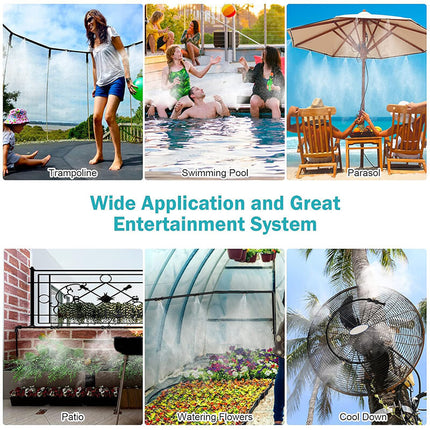 Misting System for Patio and Outdoor Cooling, Water Mister for Garden