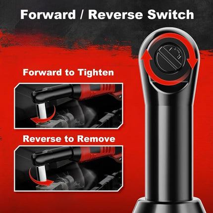 Electric Ratchet Wrench with 2 Batteries, Electric Socket Wrench