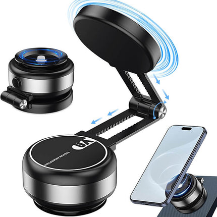 Magnetic Car Phone Holder, Electric Vacuum Suction Cup Phone Holder for Car, Car Phone Mount for Dashboard