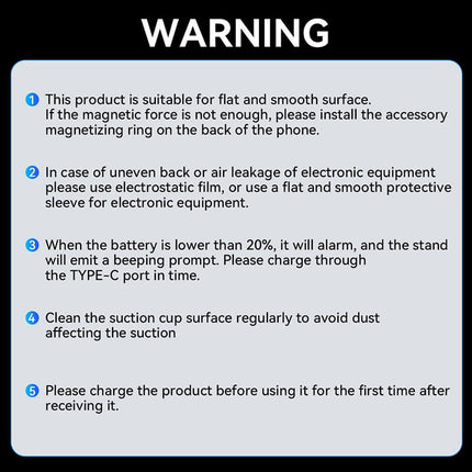 Magnetic Car Phone Holder, Electric Vacuum Suction Cup Phone Holder for Car – image 5