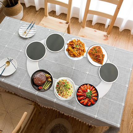 Lazy Susan for Dining Table 360 Degree Expandable, Lazy Susan Turntable Tray