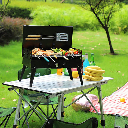 Charcoal Grill Portable and Foldable, Mini BBQ Grill for Picnic and Tailgating