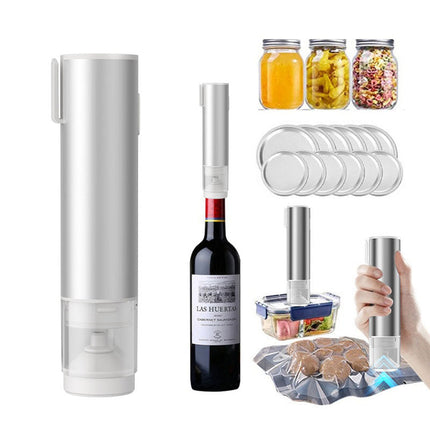 Handheld Vacuum Sealer for Food, Portable Vacuum Sealer Machine for Mason Jars and Wine, Cordless Food Sealer