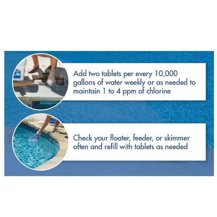 Pool Chlorine Tablets 3 Inch, Slow Dissolving Pool Chemicals – image 9
