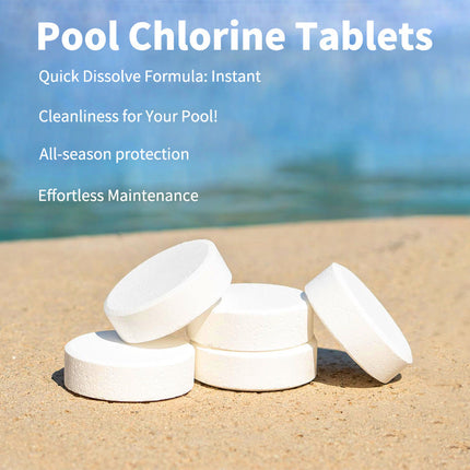 Pool Chlorine Tablets 3 Inch, Slow Dissolving Pool Chemicals – image 7